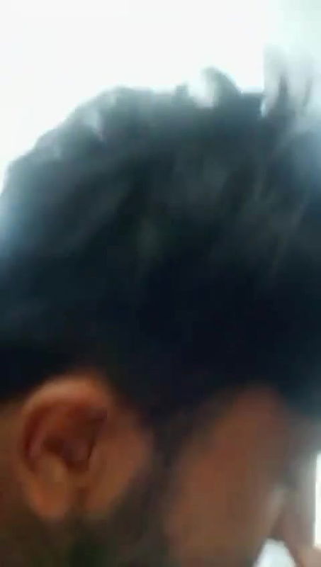 young college couple fun in hotel room