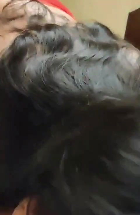 Cute Girl giving blowjob to Bf