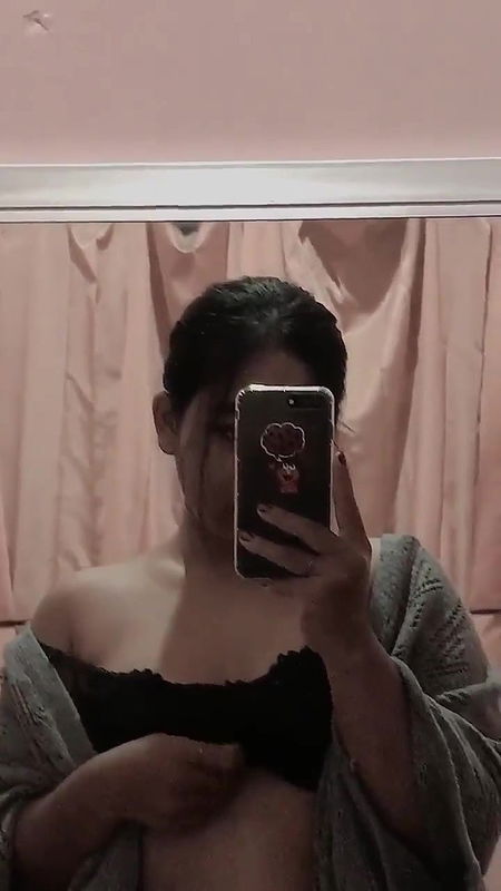 Horny beautiful babe exposes her sexy big titties and wet puffy pussy P5