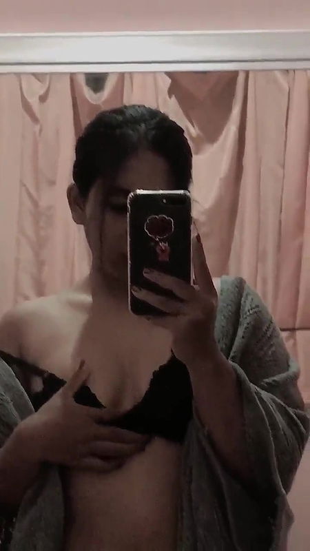 Horny beautiful babe exposes her sexy big titties and wet puffy pussy P5