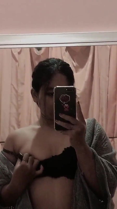 Horny beautiful babe exposes her sexy big titties and wet puffy pussy P5