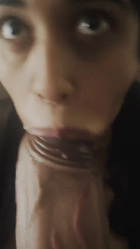 Chubby hot milf sucking big dildo and dick