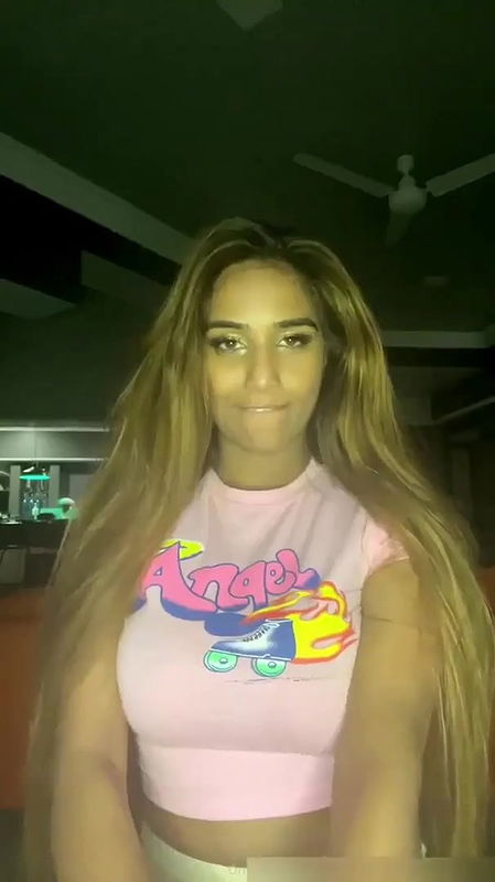 Sexy model poonam pandey takes off her top and shows her big shaggy titties