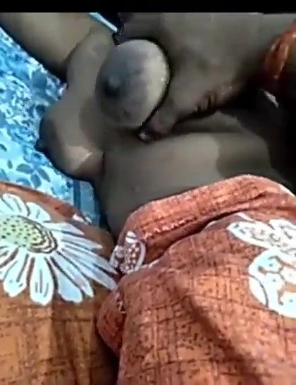 boob pressinf by hubby