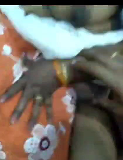 boob pressinf by hubby