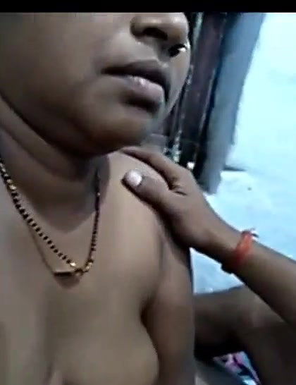 boob pressinf by hubby