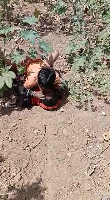 Dehati outdoor sex caught on cam by a voyeur