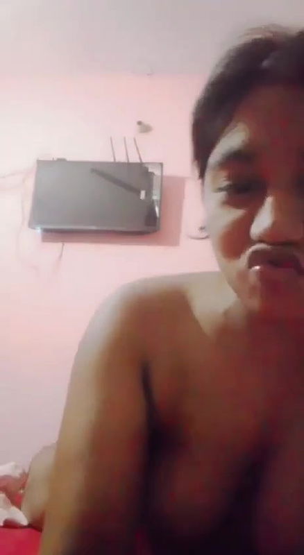 Horny GF Pressing Boobs Showing Pussy 1