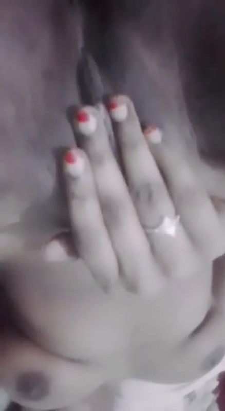 Horny GF Pressing Boobs Showing Pussy 2