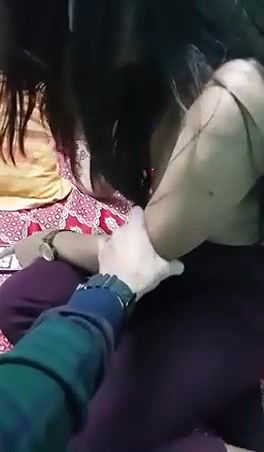 Topless shy Indian girl exposed by her BF MMS