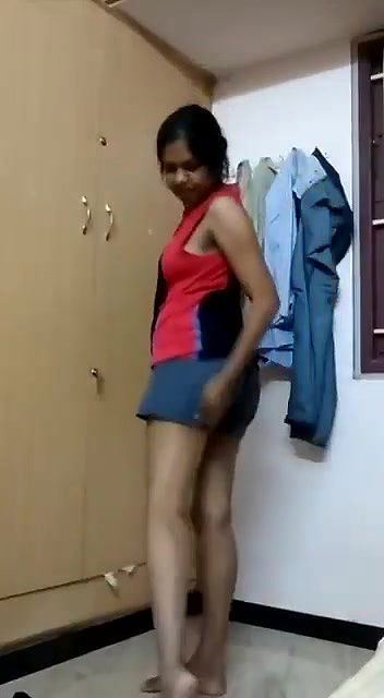 Desi girl changing dresses on cam for her lover