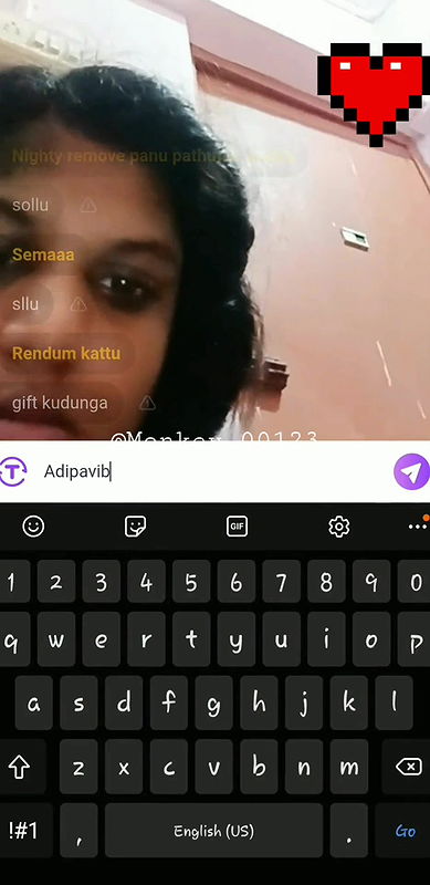 Pavi chamet Tamil boob show