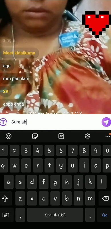 Pavi chamet Tamil boob show