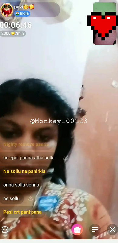 Pavi chamet Tamil boob show