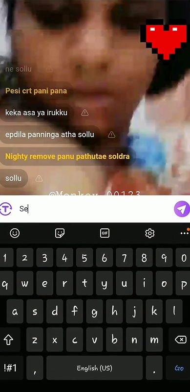 Pavi chamet Tamil boob show