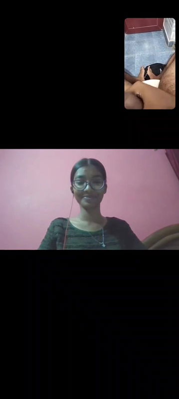 Glasses Girl Showing Boobs