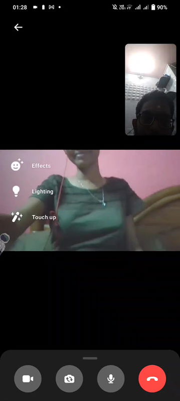 Glasses Girl Showing Boobs