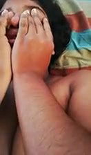 Hairy Tamil pussy fucking session with her boyfriend