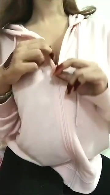 Ayzah  Horny Sexy Girl Pressing Her Big Boobs Showing Ass Masturbating 3