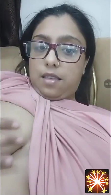 Busty Glasses Aunty Showing 1