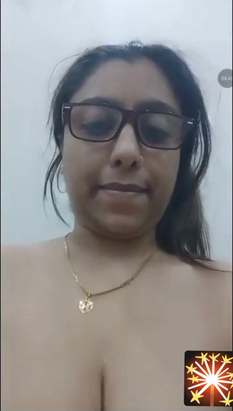 Busty Glasses Aunty Showing 3