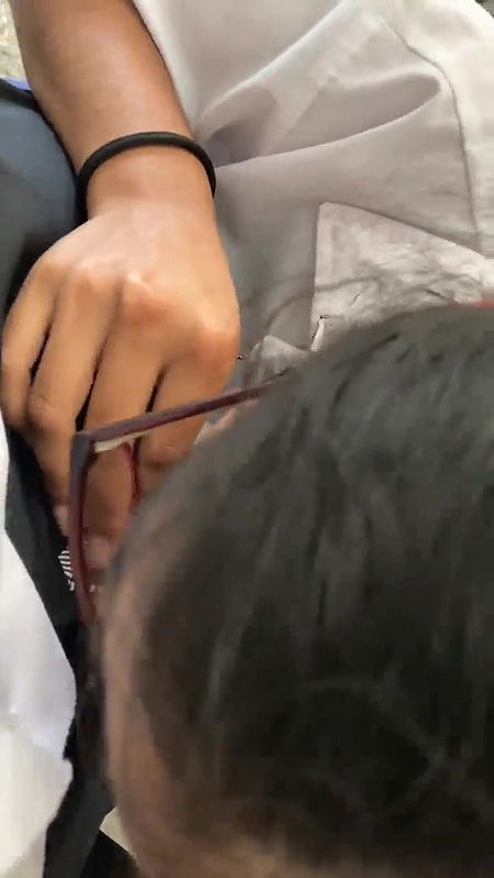 Glasses Horny Girl Nude Show Sucking Dick Riding 5