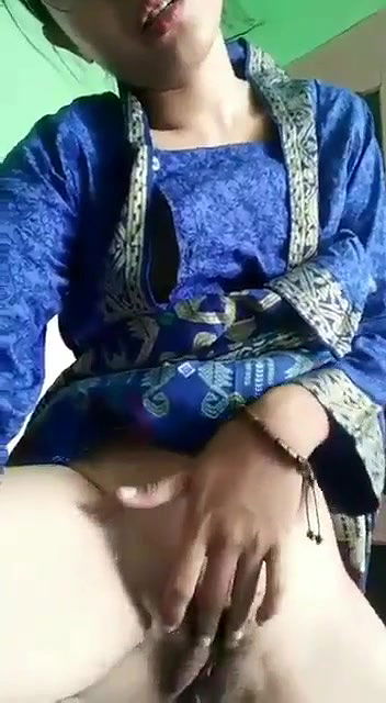 Cute girl fingering pussy on selfie cam video