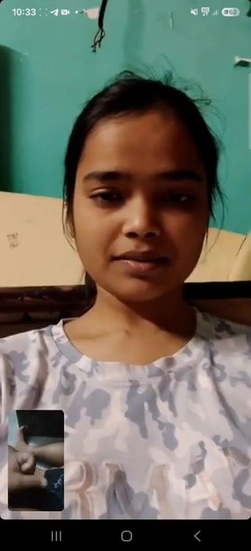 cute lover show boobs in video call