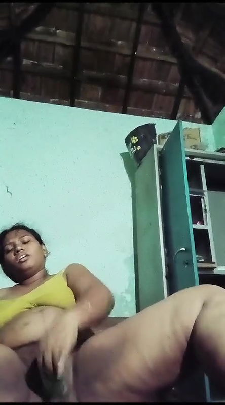 masturbating south indian aunty with face cream bottle