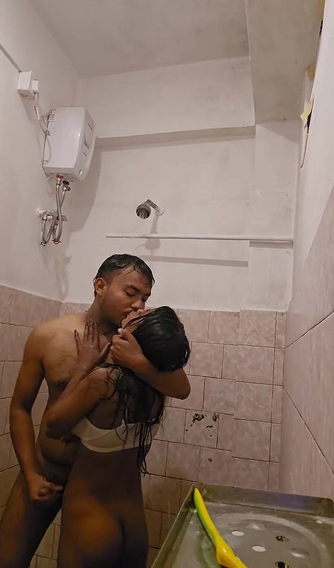 Desi Couple Bathing Nude