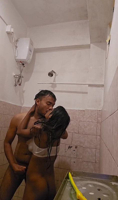 Desi Couple Bathing Nude