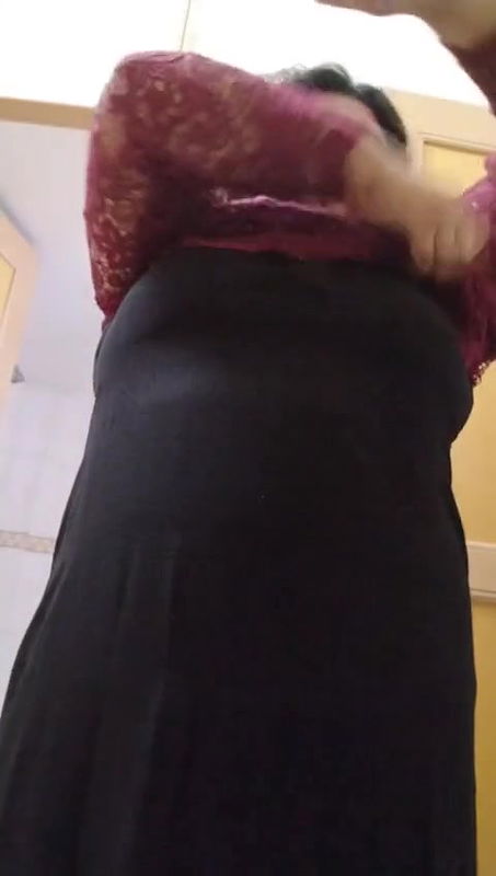 Horny Chubby Babe Pressing Boobs Showing Asshole