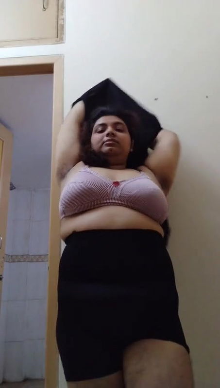 Horny Chubby Babe Pressing Boobs Showing Asshole