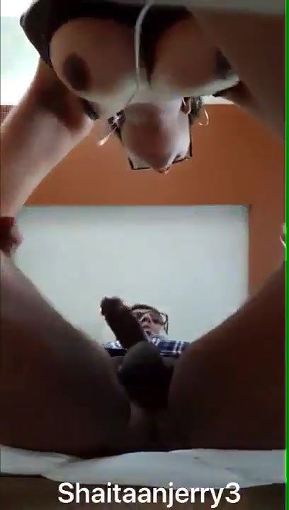 Busty Indian aunty sucking dick of neighbor