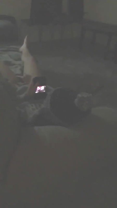 girl caught fingering watching porn