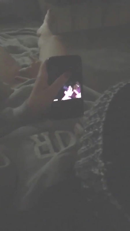 girl caught fingering watching porn