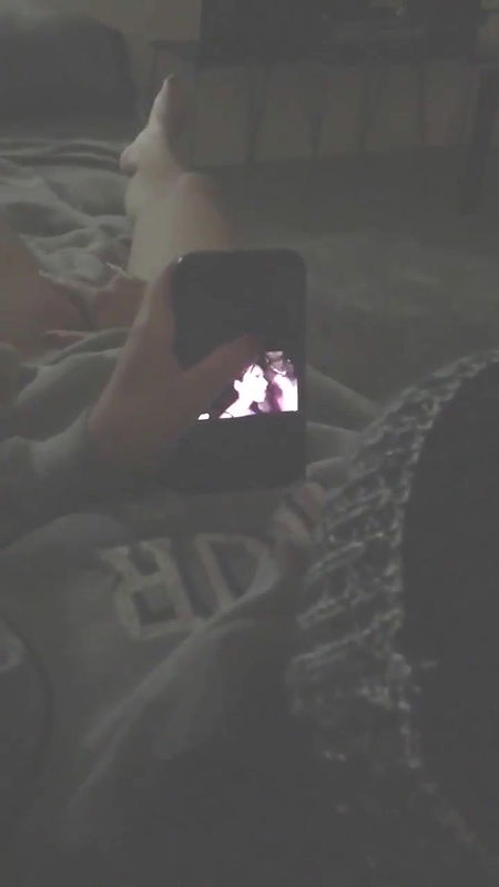 girl caught fingering watching porn