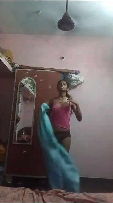 cute slim girl dress remove one by one nude