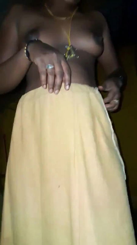 Red saree wife dress removing one by one nude