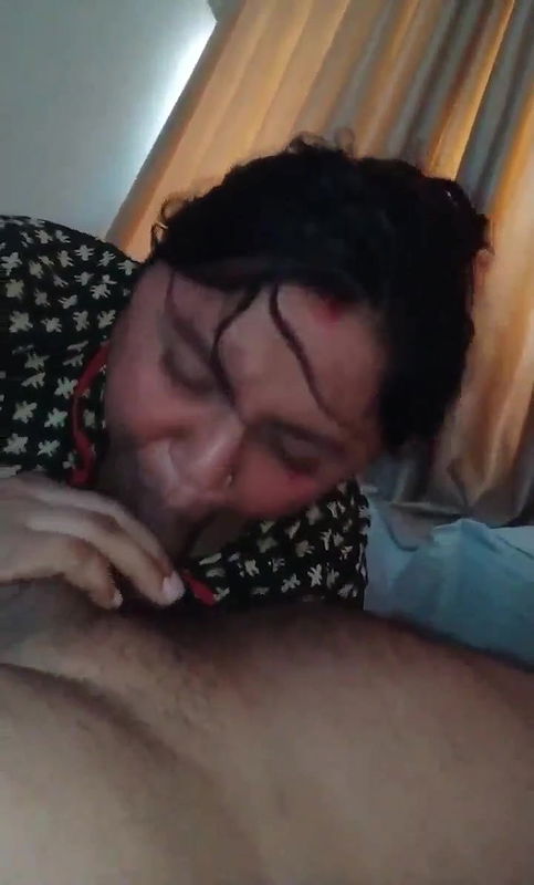 Mature wife blowjob to her husband