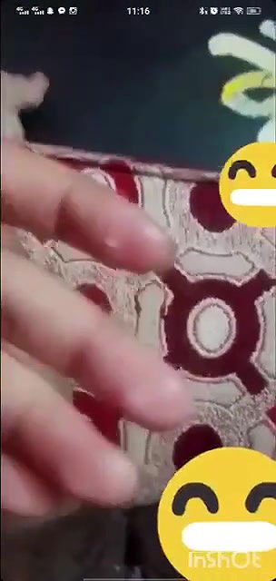 cute wife pussy fingering in video call