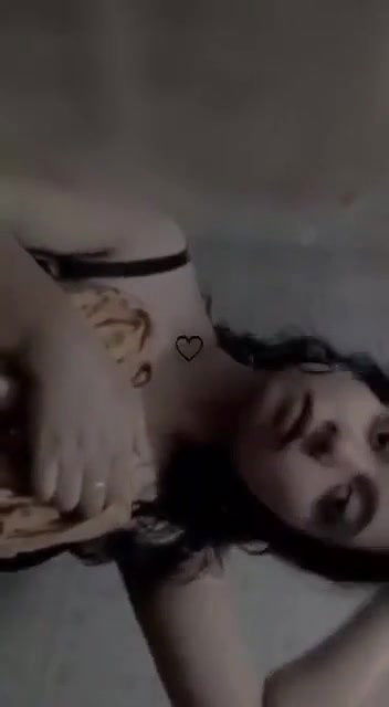 young girl show under bathing shower