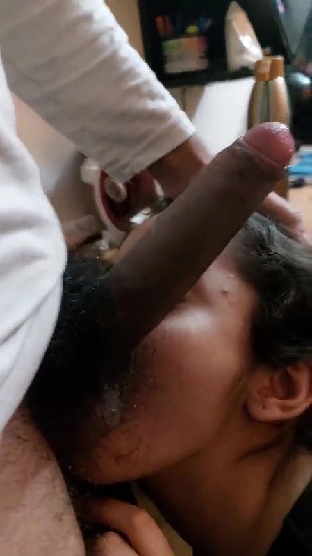 beautiful sexy indian horny gf sucking cock balls