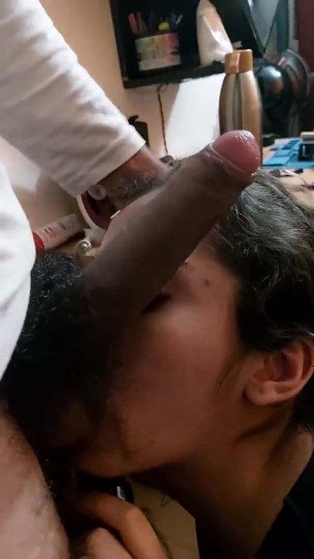 beautiful sexy indian horny gf sucking cock balls