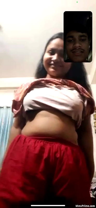 cute dress change on video call