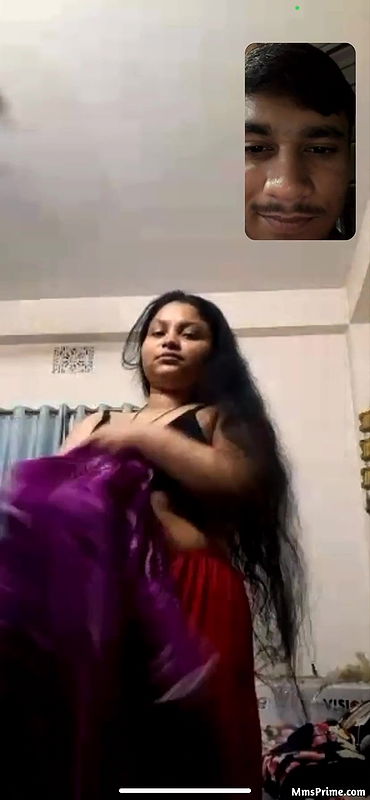 cute dress change on video call