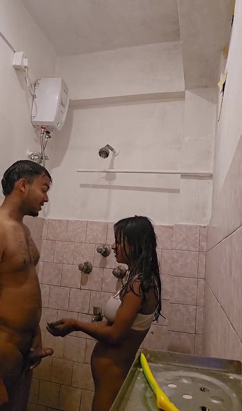 desi horny couple fucking in bathroom shower