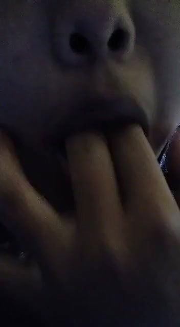 horny desi suck fingers herself