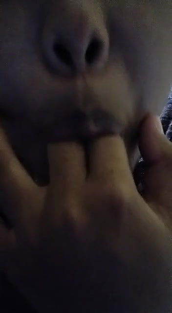 horny desi suck fingers herself