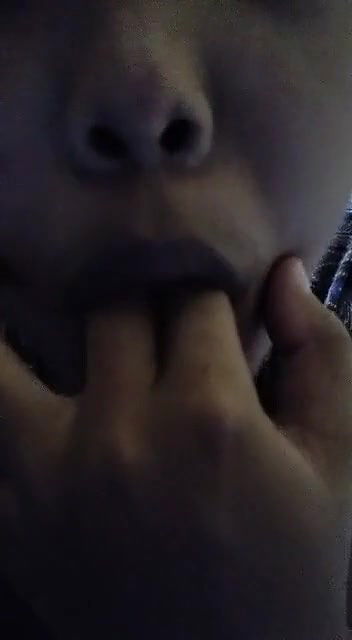 horny desi suck fingers herself